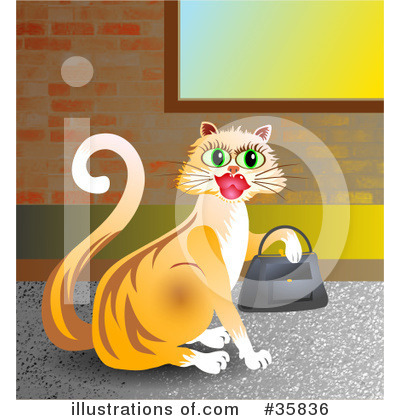 Royalty-Free (RF) Cat Clipart Illustration by Prawny - Stock Sample #35836