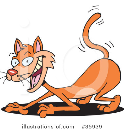 Royalty-Free (RF) Cat Clipart Illustration by Dennis Holmes Designs - Stock Sample #35939