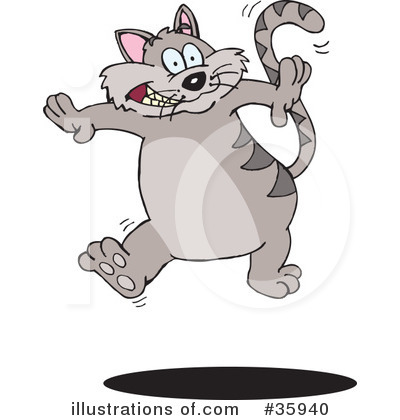Royalty-Free (RF) Cat Clipart Illustration by Dennis Holmes Designs - Stock Sample #35940