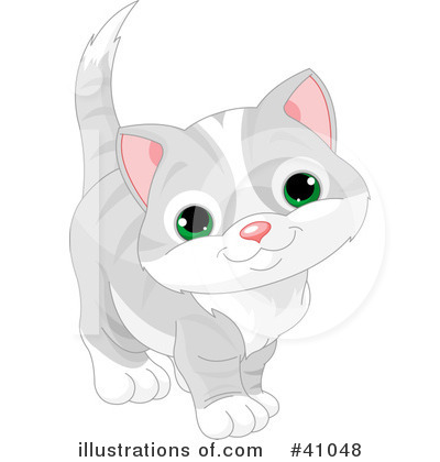 Royalty-Free (RF) Cat Clipart Illustration by Pushkin - Stock Sample #41048