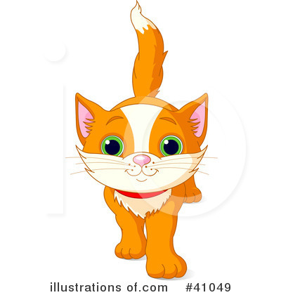 Royalty-Free (RF) Cat Clipart Illustration by Pushkin - Stock Sample #41049