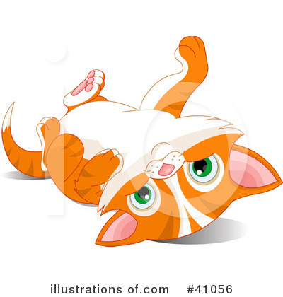 Royalty-Free (RF) Cat Clipart Illustration by Pushkin - Stock Sample #41056