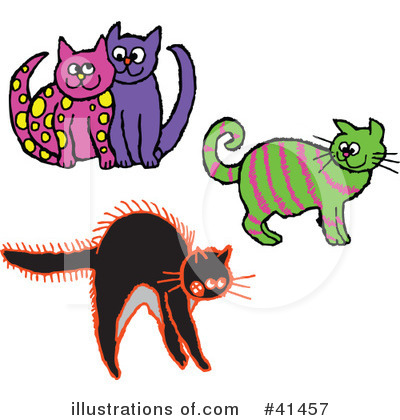 Royalty-Free (RF) Cat Clipart Illustration by Prawny - Stock Sample #41457