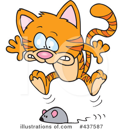 Royalty-Free (RF) Cat Clipart Illustration by toonaday - Stock Sample #437587