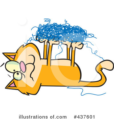 Royalty-Free (RF) Cat Clipart Illustration by toonaday - Stock Sample #437601
