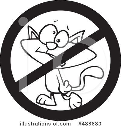 Royalty-Free (RF) Cat Clipart Illustration by toonaday - Stock Sample #438830