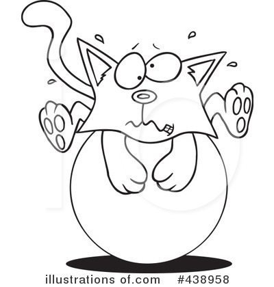 Royalty-Free (RF) Cat Clipart Illustration by toonaday - Stock Sample #438958