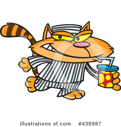 Royalty-Free (RF) Cat Clipart Illustration by toonaday - Stock Sample #438987
