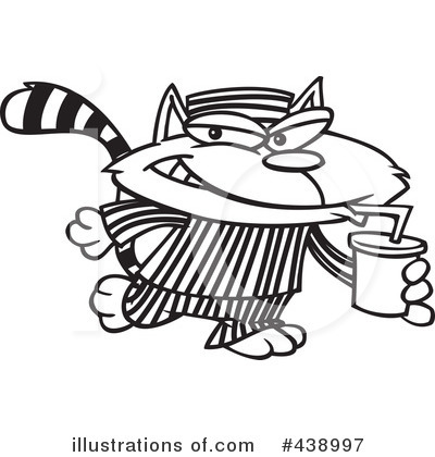 Royalty-Free (RF) Cat Clipart Illustration by toonaday - Stock Sample #438997