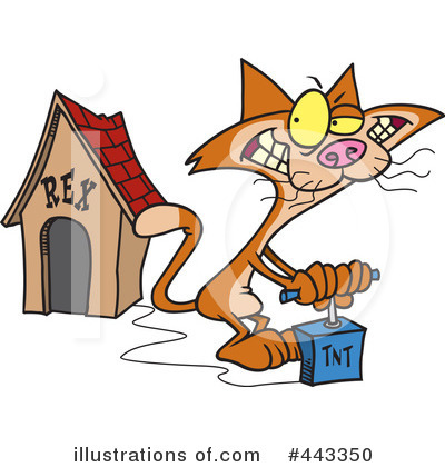 Royalty-Free (RF) Cat Clipart Illustration by toonaday - Stock Sample #443350
