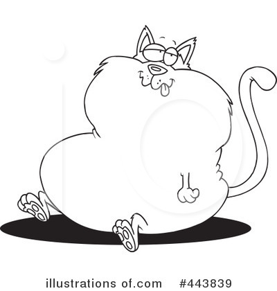 Royalty-Free (RF) Cat Clipart Illustration by toonaday - Stock Sample #443839