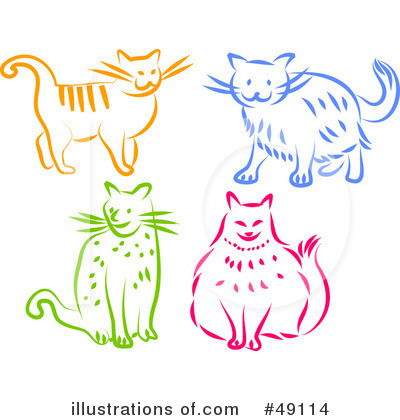 Royalty-Free (RF) Cat Clipart Illustration by Prawny - Stock Sample #49114