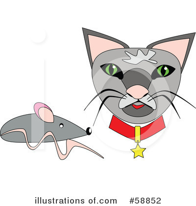 Royalty-Free (RF) Cat Clipart Illustration by kaycee - Stock Sample #58852