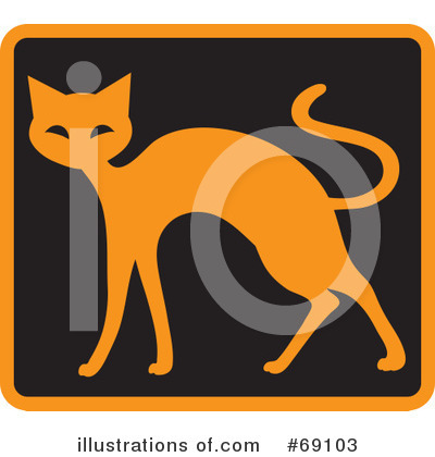 Royalty-Free (RF) Cat Clipart Illustration by Rosie Piter - Stock Sample #69103