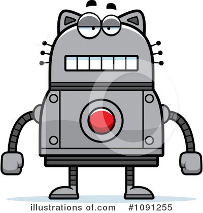 Royalty-Free (RF) Cat Robot Clipart Illustration by Cory Thoman - Stock Sample #1091255