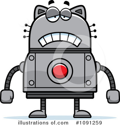 Royalty-Free (RF) Cat Robot Clipart Illustration by Cory Thoman - Stock Sample #1091259