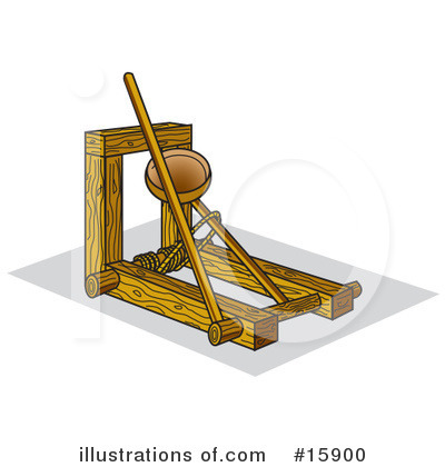 Royalty-Free (RF) Catapult Clipart Illustration by Andy Nortnik - Stock Sample #15900