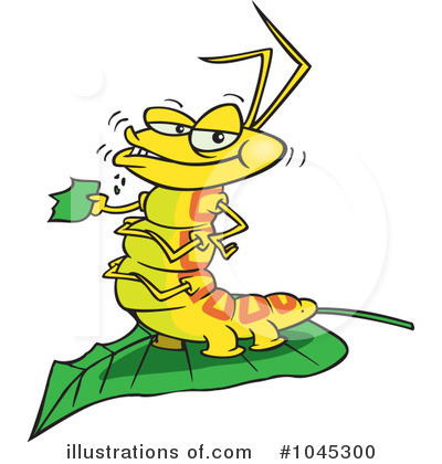 Royalty-Free (RF) Caterpillar Clipart Illustration by toonaday - Stock Sample #1045300
