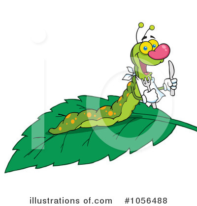 Royalty-Free (RF) Caterpillar Clipart Illustration by Hit Toon - Stock Sample #1056488