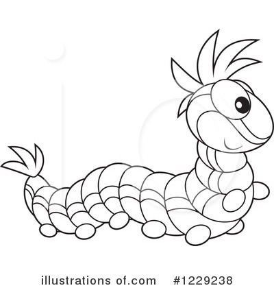 Royalty-Free (RF) Caterpillar Clipart Illustration by Alex Bannykh - Stock Sample #1229238