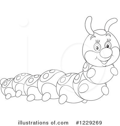 Royalty-Free (RF) Caterpillar Clipart Illustration by Alex Bannykh - Stock Sample #1229269