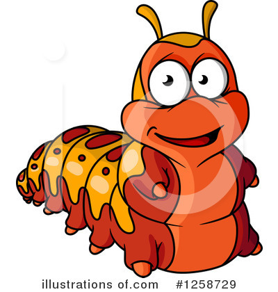 Royalty-Free (RF) Caterpillar Clipart Illustration by Vector Tradition SM - Stock Sample #1258729