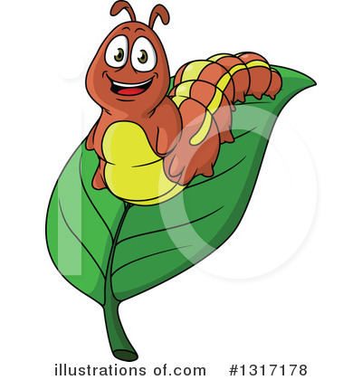 Royalty-Free (RF) Caterpillar Clipart Illustration by Vector Tradition SM - Stock Sample #1317178