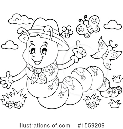 Caterpillar Clipart #1559209 by visekart