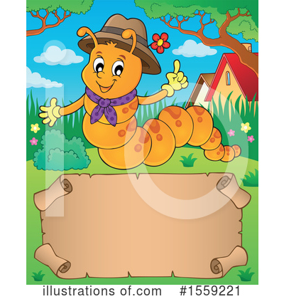 Royalty-Free (RF) Caterpillar Clipart Illustration by visekart - Stock Sample #1559221