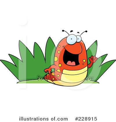 Royalty-Free (RF) Caterpillar Clipart Illustration by Cory Thoman - Stock Sample #228915