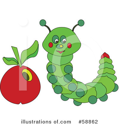 Royalty-Free (RF) Caterpillar Clipart Illustration by kaycee - Stock Sample #58862
