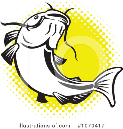 Royalty-Free (RF) Catfish Clipart Illustration by patrimonio - Stock Sample #1070417