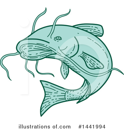 Royalty-Free (RF) Catfish Clipart Illustration by patrimonio - Stock Sample #1441994