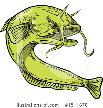 Royalty-Free (RF) Catfish Clipart Illustration by patrimonio - Stock Sample #1511670