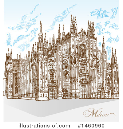 Royalty-Free (RF) Cathedral Clipart Illustration by Domenico Condello - Stock Sample #1460960
