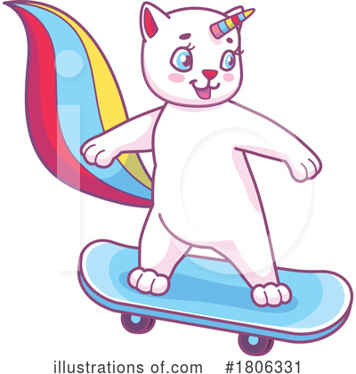 Royalty-Free (RF) Caticorn Clipart Illustration by Vector Tradition SM - Stock Sample #1806331