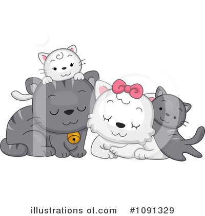 Royalty-Free (RF) Cats Clipart Illustration by BNP Design Studio - Stock Sample #1091329