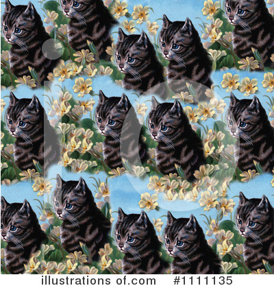 Royalty-Free (RF) Cats Clipart Illustration by Prawny Vintage - Stock Sample #1111135