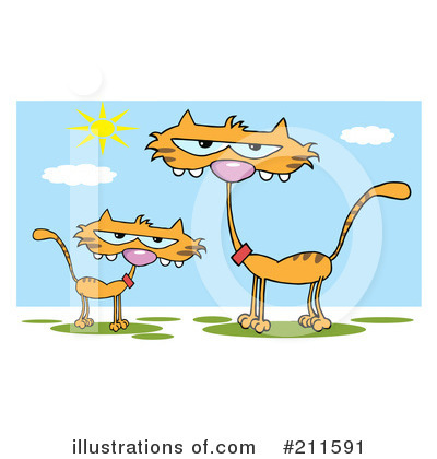 Royalty-Free (RF) Cats Clipart Illustration by Hit Toon - Stock Sample #211591