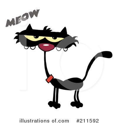 Royalty-Free (RF) Cats Clipart Illustration by Hit Toon - Stock Sample #211592