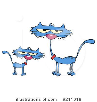 Royalty-Free (RF) Cats Clipart Illustration by Hit Toon - Stock Sample #211618