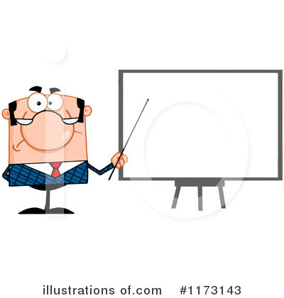 Royalty-Free (RF) Caucasian Businessman Clipart Illustration by Hit Toon - Stock Sample #1173143