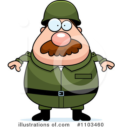 Royalty-Free (RF) Caucasian Male Soldier Clipart Illustration by Cory Thoman - Stock Sample #1103460