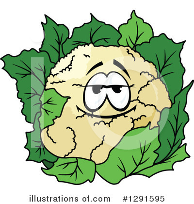 Royalty-Free (RF) Cauliflower Clipart Illustration by Vector Tradition SM - Stock Sample #1291595