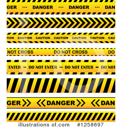 Caution Tape Clipart #1258697 by Vector Tradition SM
