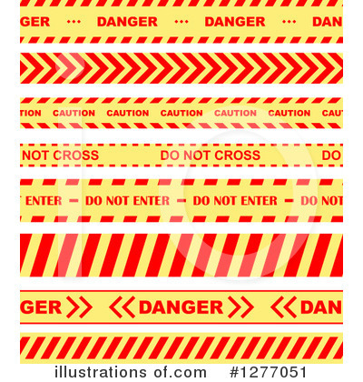 Caution Tape Clipart #1277051 by Vector Tradition SM