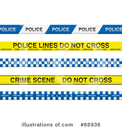 Royalty-Free (RF) Caution Tape Clipart Illustration by michaeltravers - Stock Sample #68936