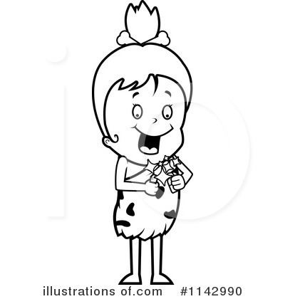 Royalty-Free (RF) Cave Girl Clipart Illustration by Cory Thoman - Stock Sample #1142990