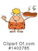 Cave Woman Clipart #1403785 by Hit Toon