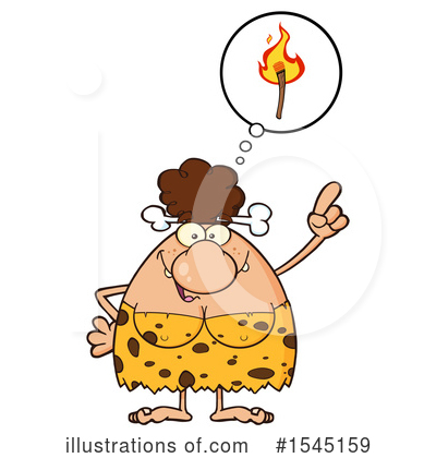 Cave Woman Clipart #1545159 by Hit Toon